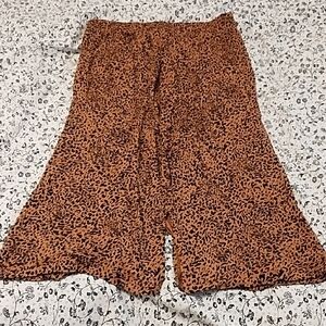 Amazon Essentials Tan Animal Print Maxi Skirt